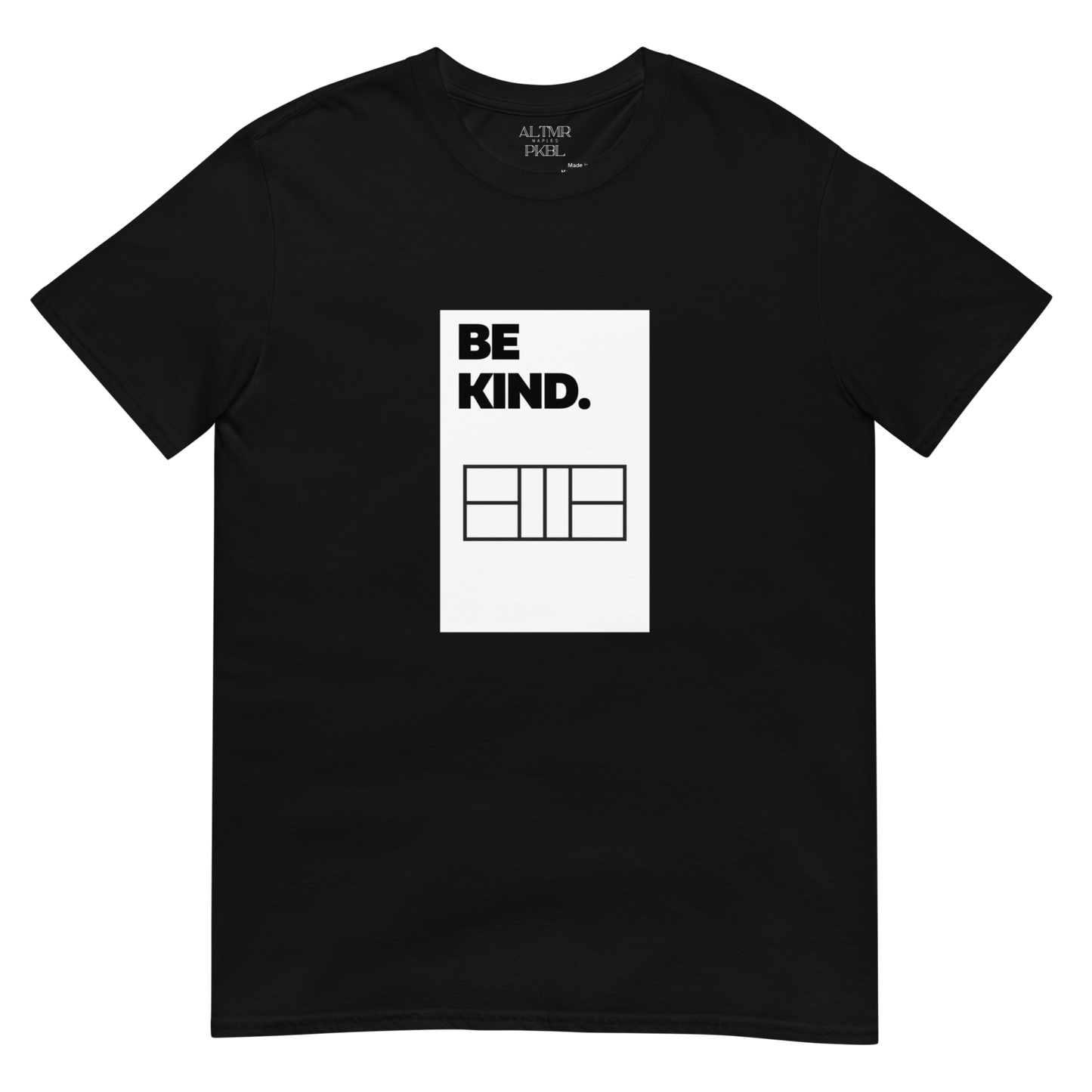 ALTMR Pickleball "Be Kind" Short-Sleeve Unisex T-Shirt Black