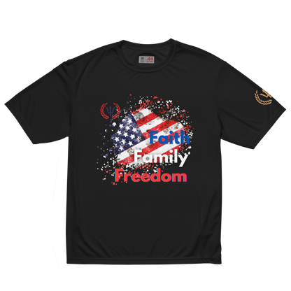 ALTMR "Faith Family Freedom" Patriotic Pickleball Unisex performance t-shirt