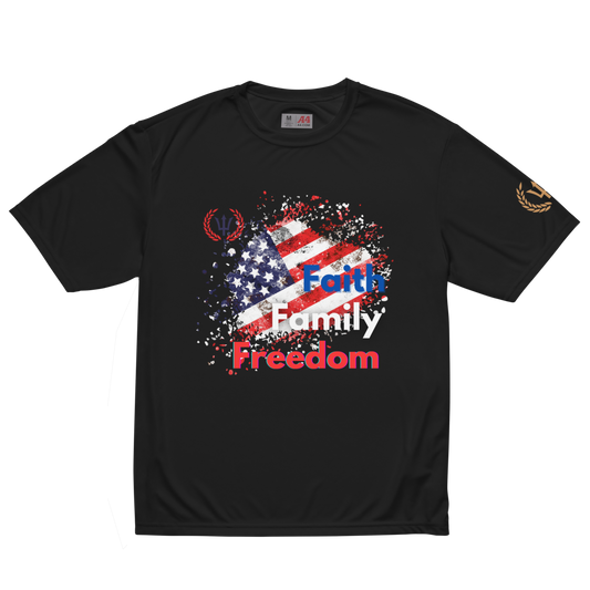 ALTMR "Faith Family Freedom" Patriotic Pickleball Unisex performance t-shirt