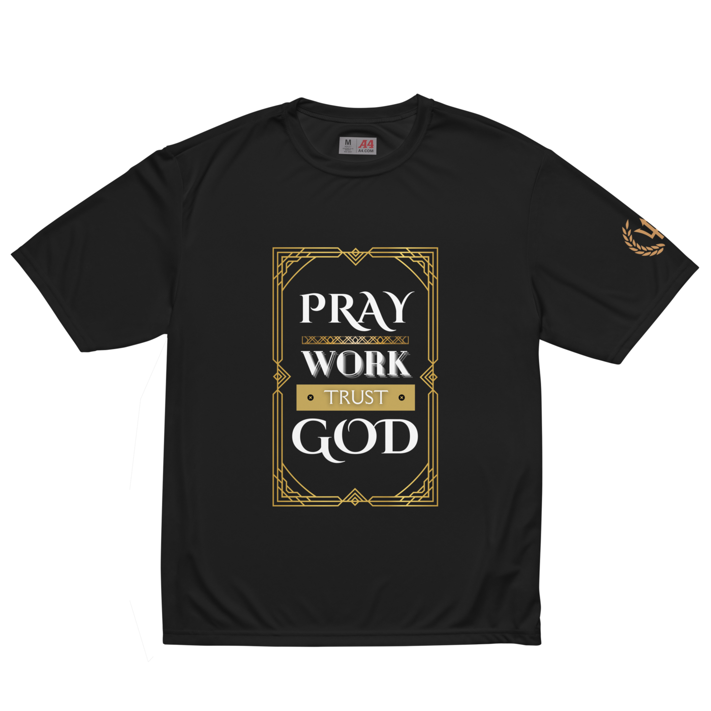 ALTMR Pickleball "Pray work trust GOD" Unisex performance crew neck t-shirt