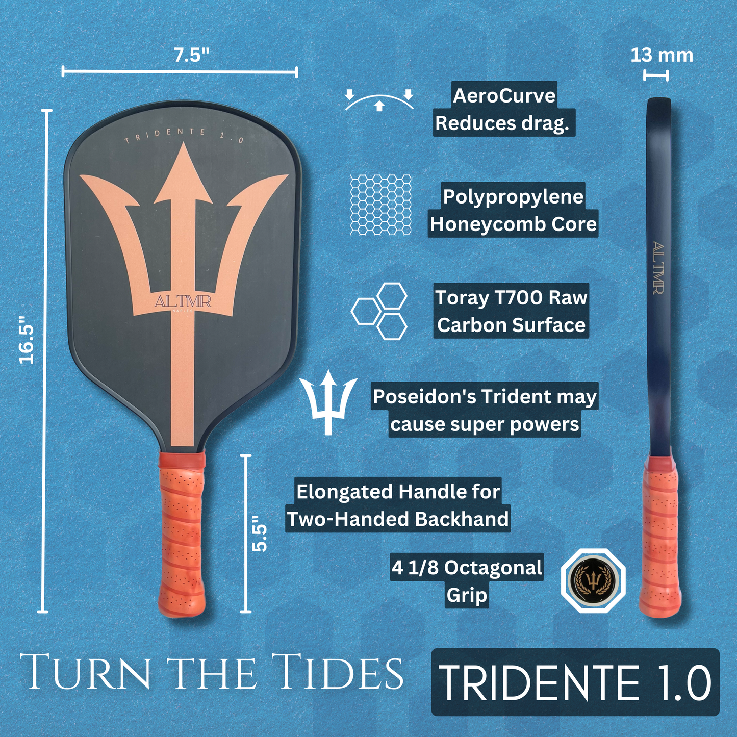 ALTMR TRIDENTE 1.0 Pickleball Paddle