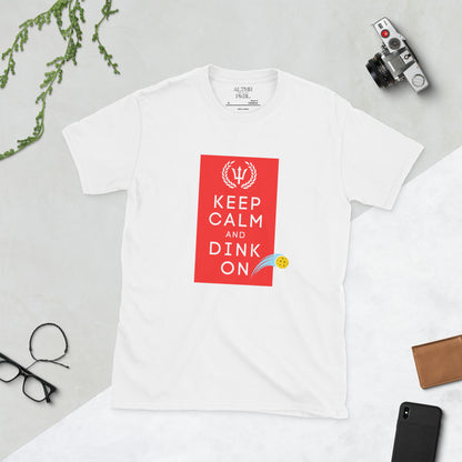 ALTMR Pickleball Short-Sleeve Unisex T-Shirt "KEEP CALM AND DINK ON"