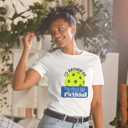 ALTMR Short-Sleeve Unisex T-Shirt RATHER BE PLAYING PICKLEBALL